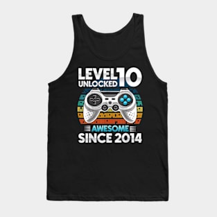 10 yr BDay Son Boy Gamer 10th 10 Year Old Birthday Tank Top